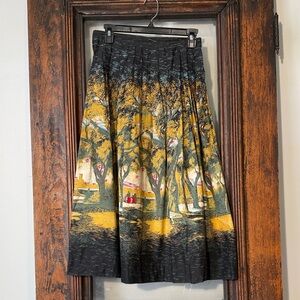 Elegant Black and Gold Women's Skirt